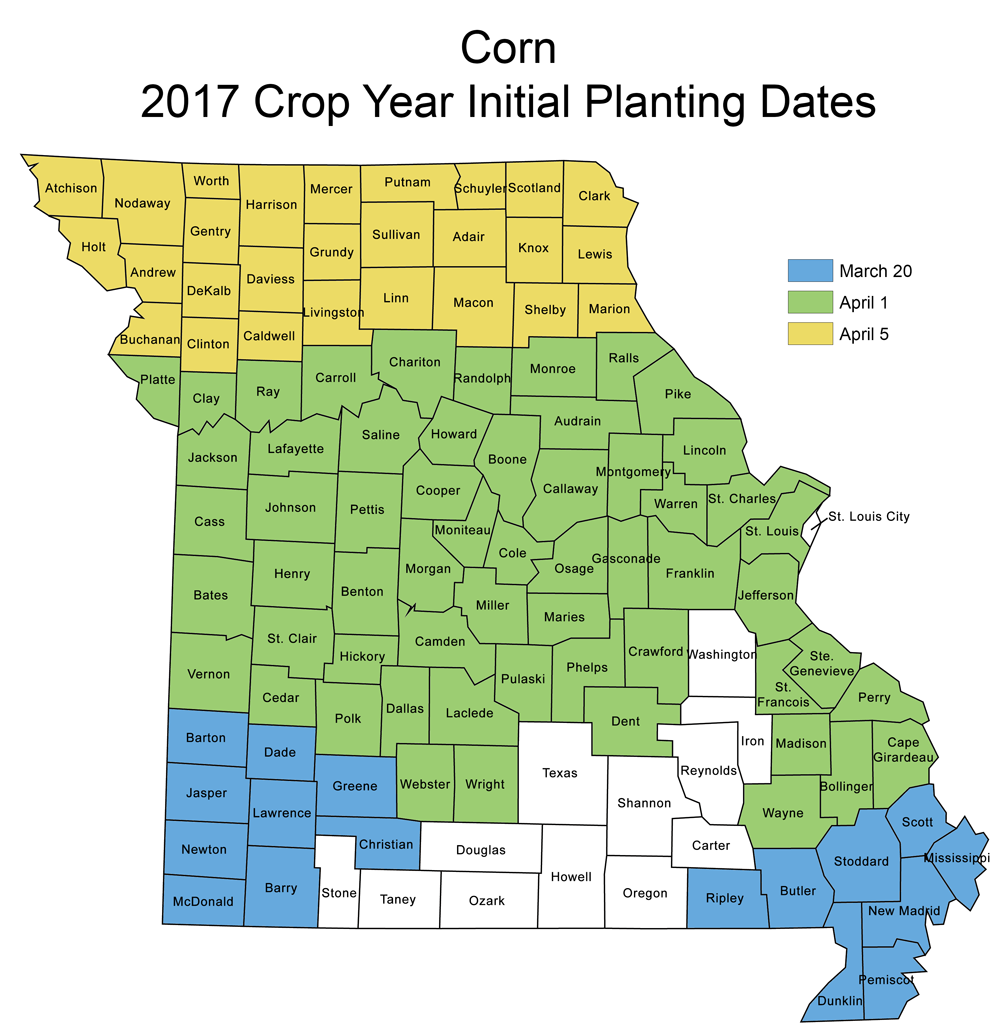 Crop Insurance Planting Dates Missouri Crop Resource Guide